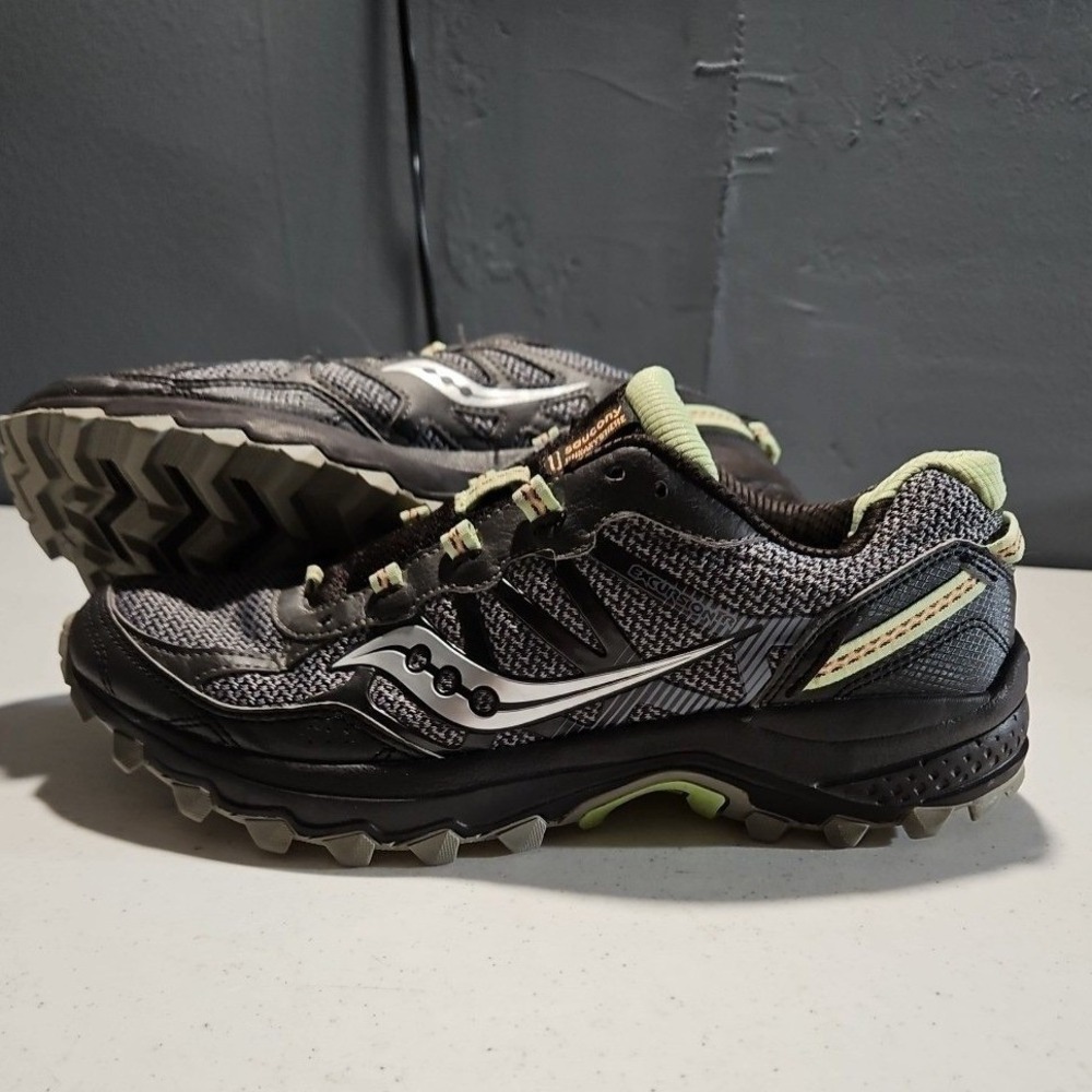 Saucony Excursion TR 11 Womens 8 Gray/green Running Shoes S10392-8 *insoles(S10